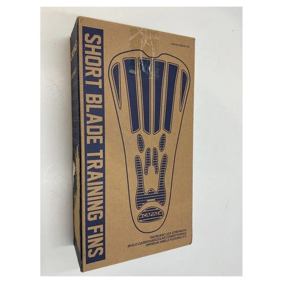 Capas Short Blade Training Fins Blue NEW - Picture 4 of 6